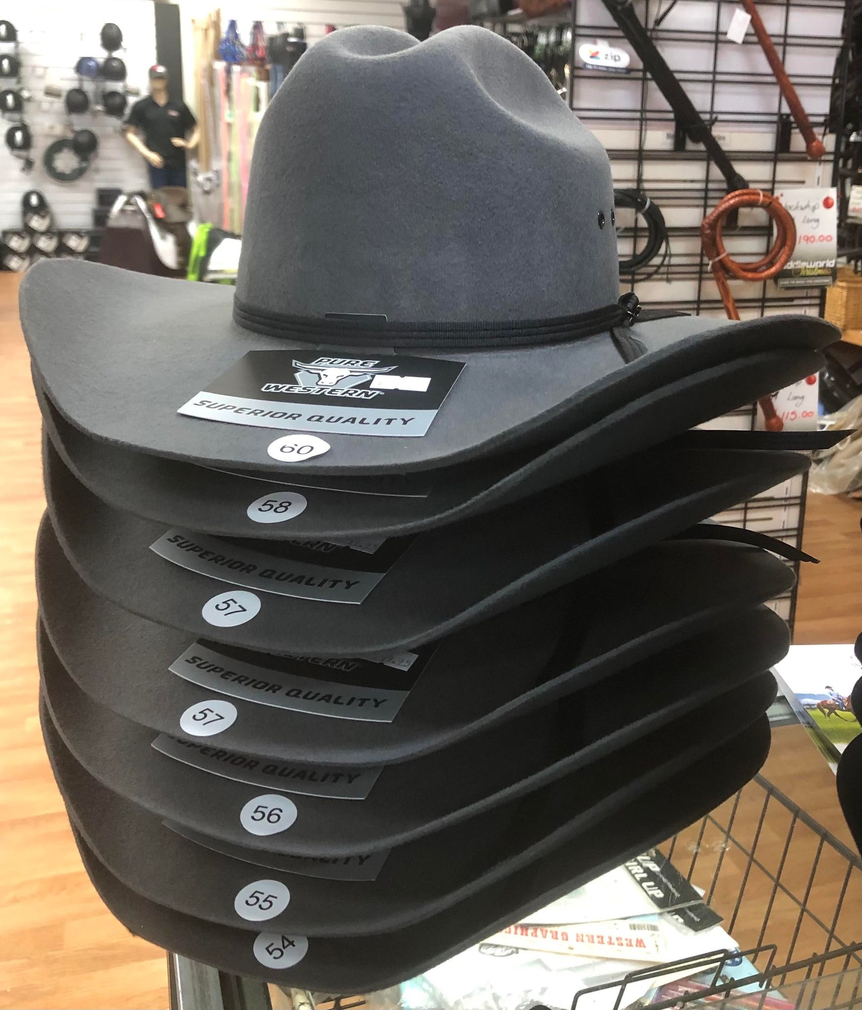 Pure Western Tornado Hat In Gunmetal Grey Western World Saddlery