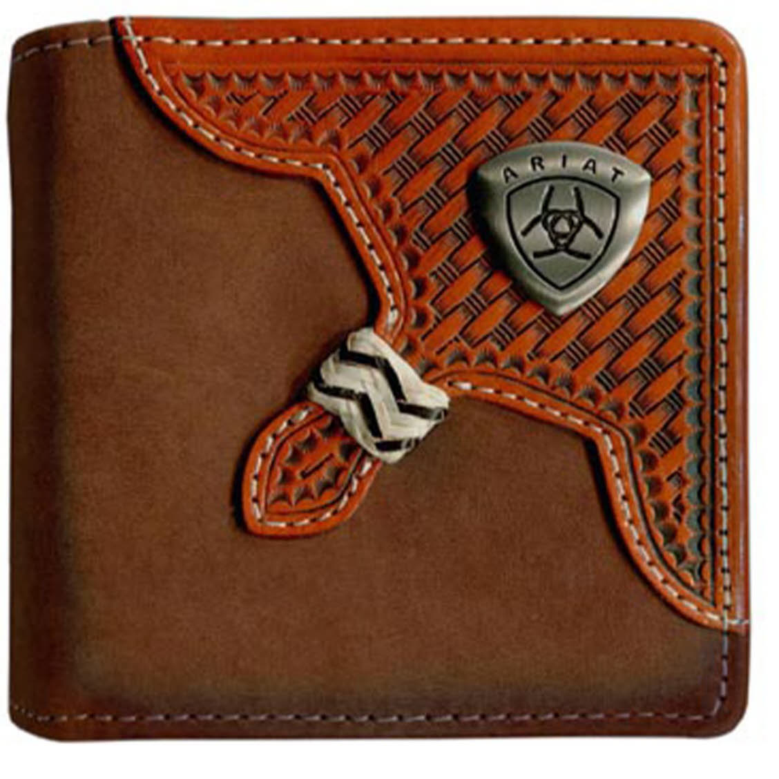 Mens Ariat Bi-Fold Wallet WLT2111A | Free Delivery | Western World ...